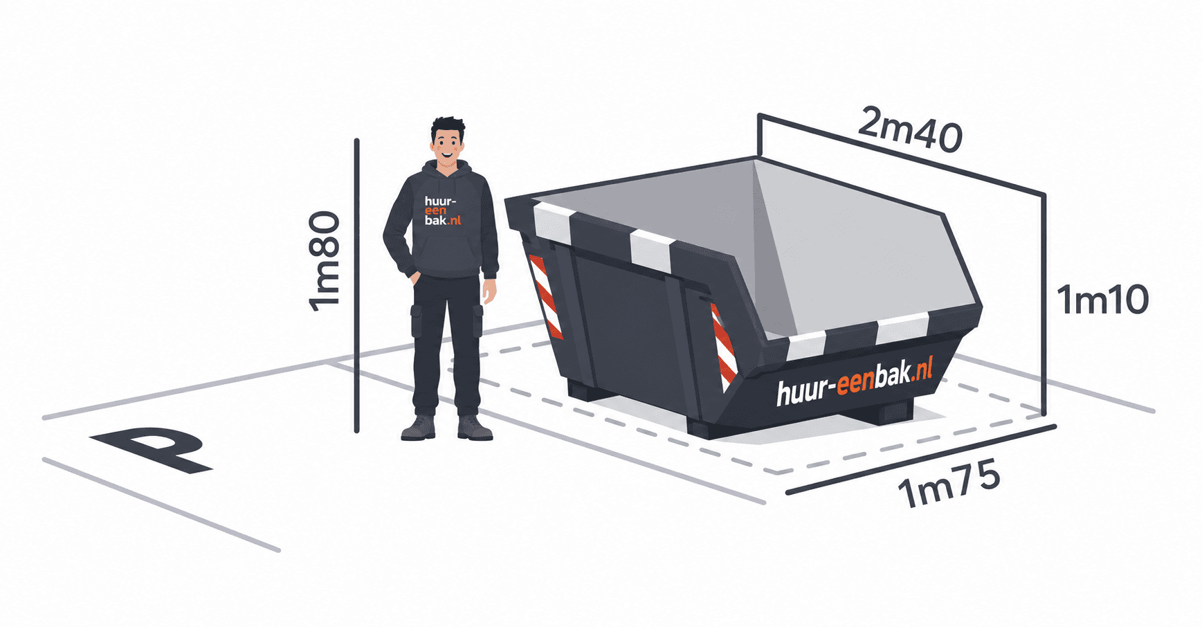 Groenafval container 3m³
